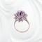 Amethyst and Diamond Cocktail Ring - image 3