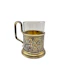 Russian silver gilt and champleve enamel tea holder, Moscow 1889 by Gustav Klingert. - image 3