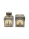Russian silver gilt and niello pair of tea caddy boxes, Moscow 1885 by Vasily Semenov. - image 2