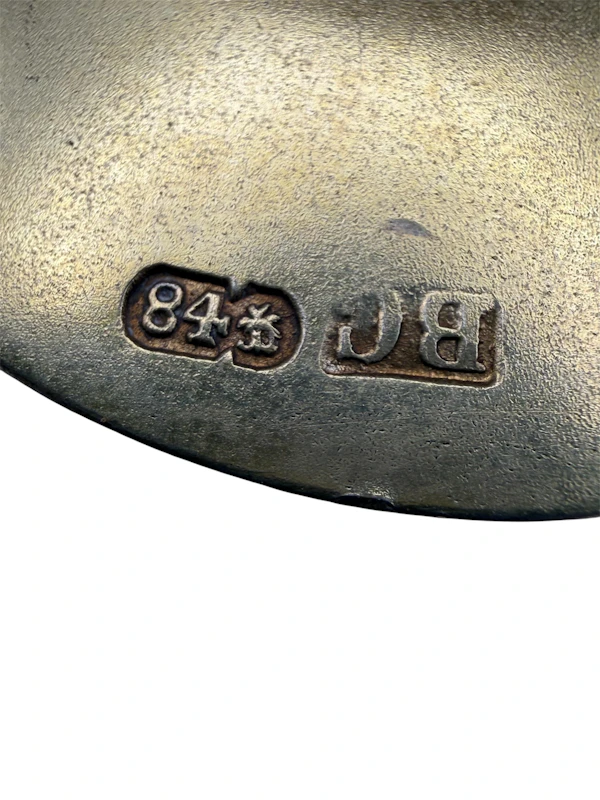 Russian silver gilt and niello pair of tea caddy boxes, Moscow 1885 by Vasily Semenov. - image 6