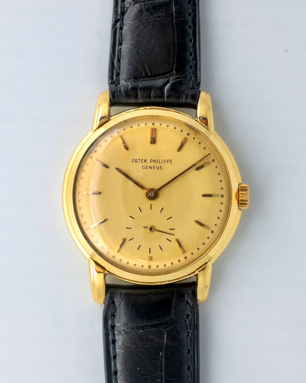 1955 Patek Philippe Calatrava 2484 - Raised Enamel Fancy Lugs - 18k Yellow Gold Rare Vintage Mechanical - image 6