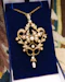 Downstairs at Grays: A Beautiful 15 Carat (stamped) Yellow Gold Natural Seed Pearl Pendant Brooch, English, Circa 1900. - image 1