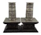A pair of 19th century Chinese Export silver and hardwood chamber candlesticks - image 2