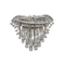 Art Deco Diamond and Platinum Double Clip Brooch, 8.00 Carats, Circa 1945 - image 9
