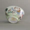 Group of two famille rose teabowls and a saucer c. 1740, all paited with scenes based on painting by Francesco Albani - image 7