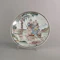 Group of two famille rose teabowls and a saucer c. 1740, all paited with scenes based on painting by Francesco Albani - image 9