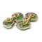 Art Deco Jade, Ruby and Diamond and Platinum Cufflinks, Circa 1920 - image 6