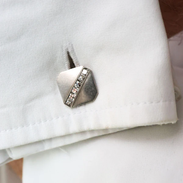 Tiffany & Co. Platinum And Diamond Cufflinks - image 5