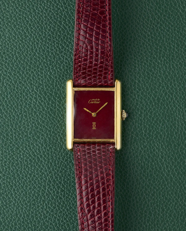 Cartier Tank Must de Cartier Rouge Burgundy Dial Manual Wind - image 1