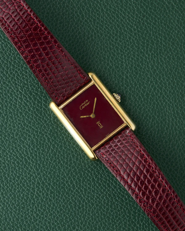 Cartier Tank Must de Cartier Rouge Burgundy Dial Manual Wind - image 2