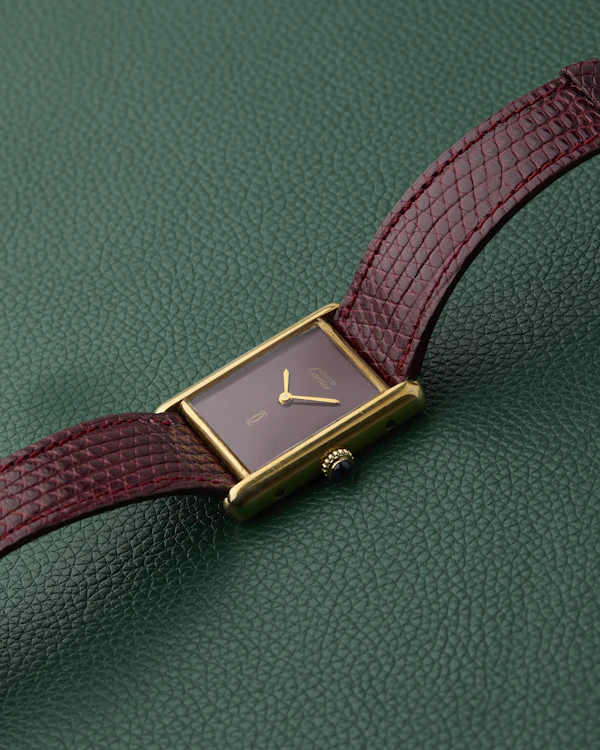 Cartier Tank Must de Cartier Rouge Burgundy Dial Manual Wind - image 9
