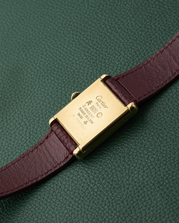 Cartier Tank Must de Cartier Rouge Burgundy Dial Manual Wind - image 7