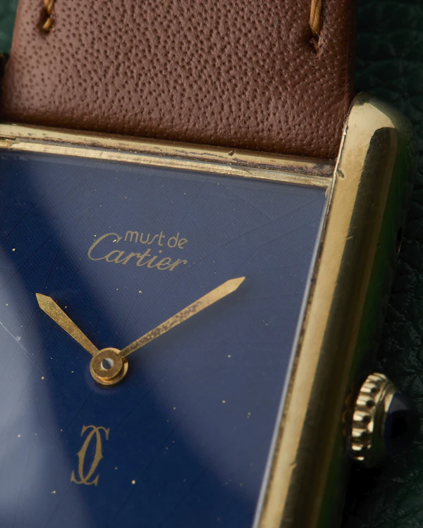Cartier Tank Must de Cartier Blue Dial Manual Winding - image 9