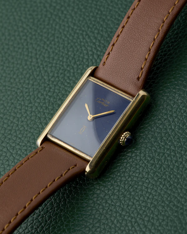 Cartier Tank Must de Cartier Blue Dial Manual Winding - image 11