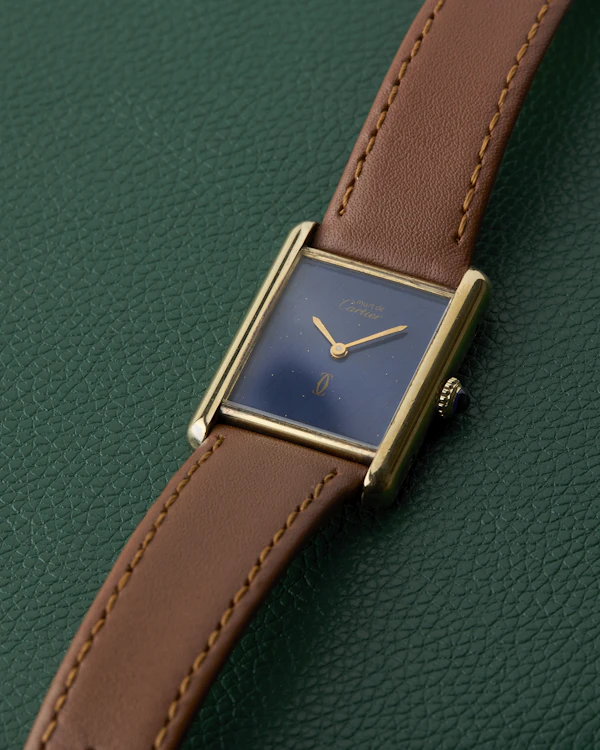 Cartier Tank Must de Cartier Blue Dial Manual Winding - image 12
