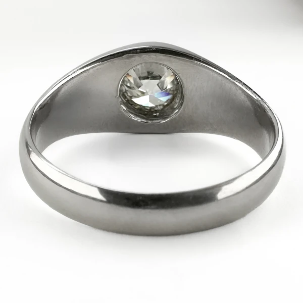 Platinum Single Stone Gypsy Ring 1.36ct - Saddingtons Jewellery Stand 375 - image 3