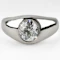 Platinum Single Stone Gypsy Ring 1.36ct - Saddingtons Jewellery Stand 375 - image 1
