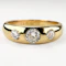 Antique 3 Stone Diamond Gypsy Ring - Saddingtons Jewellery Stand 375 - image 1