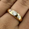 Antique 3 Stone Diamond Gypsy Ring - Saddingtons Jewellery Stand 375 - image 2