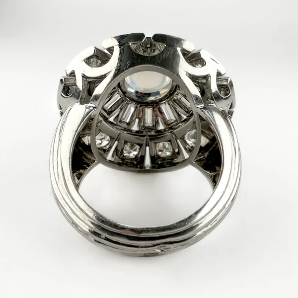 1960’s Diamond & Moonstone Cocktail Ring - Saddingtons Jewellery Stand 375 - image 5