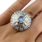 1960’s Diamond & Moonstone Cocktail Ring - Saddingtons Jewellery Stand 375 - image 1