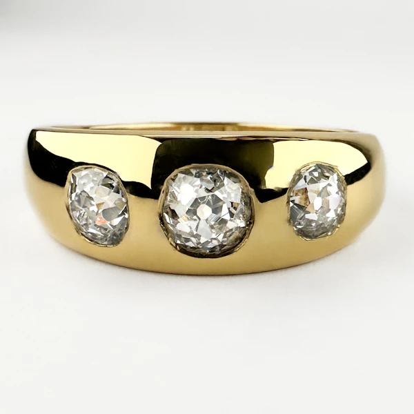 Victorian 3 Stone Gypsy Ring 1.50ct - Saddingtons Jewellery Stand 375 - image 2
