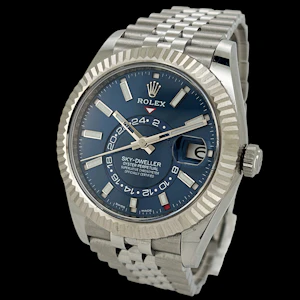 ROLEX SKY-DWELLER 326934 FULL SET 2022 BLUE INDEX JUBILEE BRACELET