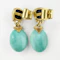 Lapis Lazuli & Turquoise Drop Earrings - Saddingtons Jewellery Stand 375 - image 3