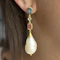 Multi-Gemstone & Baroque Pearl Drop Earrings - Saddingtons Jewellery Stand 375 - image 2