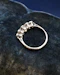 Downstairs at Grays: A very fine 18ct. White Gold graduating five stone Diamond Ring, set with five Old European Cut, Natural Diamonds. Circa 1930 - image 2