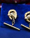 Downstairs at Grays: A fine pair of 18 Carat Yellow Gold (tested) Dog & Horseshoe Cufflinks.  Circa 1910-1920 - image 3