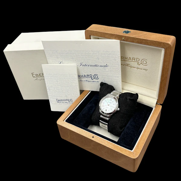 EBERHARD AIGLON DAME 35mm LADIES AUTOMATIC M-O-P DIAL FULL SET 2019 - 41035 - image 6