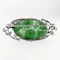 Vintage Jade & Diamond Brooch - Saddingtons Jewellery Stand 375 - image 3