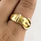 Victorian 1891 Gold Buckle Ring - Saddingtons Jewellery Stand 375 - image 3