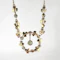 Edwardian Peridot Tourmaline & Pearl Festoon Necklace - Saddingtons Jewellery Stand 375 - image 3