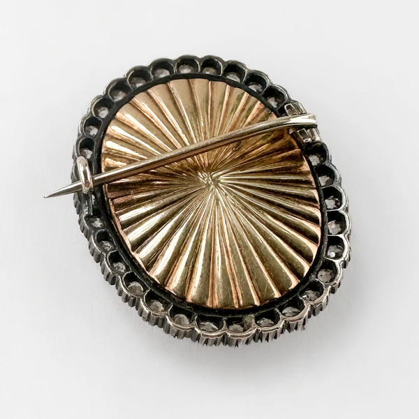 Victorian Diamond & Enamel Hercules Portrait Brooch - Saddingtons Jewellery Stand 375 - image 3