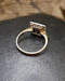 18ct Yellow Gold & Platinum Square Sapphire & Diamond Cluster Ring Circa 1920 - image 3