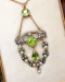 18ct Yellow Gold & Silver (tested), Peridot, Seed Pearl & Diamond Pendant, Circa  1890-1905 - image 1