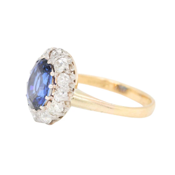 Sapphire Diamond Cluster Ring - Charlotte Sayers - image 4