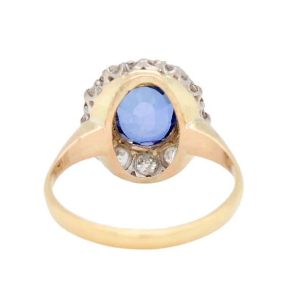 Sapphire Diamond Cluster Ring - Charlotte Sayers - image 3
