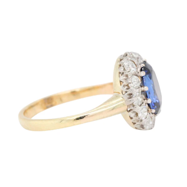 Sapphire Diamond Cluster Ring - Charlotte Sayers - image 2