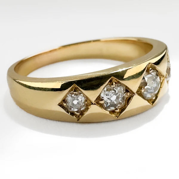 Victorian 5 Stone Diamond Ring - Saddingtons Jewellery Stand 375 - image 2