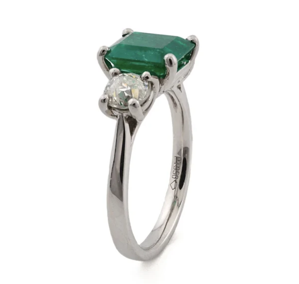 Platinum Emerald and Diamond Trilogy- Spectrum Antiques - image 3