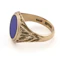 9ct Etched Lapis Signet - image 2