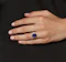 9ct Etched Lapis Signet - image 3