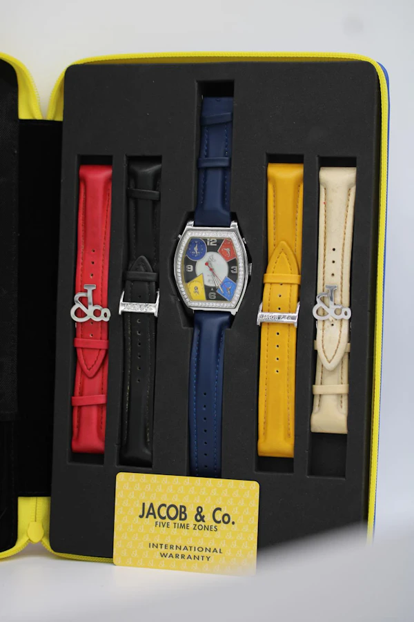 Jacob & Co. Five Time Zone Full set 3.2ct Diamond factory Set Bezel - image 10