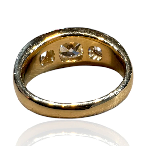 2.82ct Diamond Gypsy Ring in 18k Yellow Gold - image 4