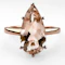 Pear-Shaped Morganite Rose Gold Ring - Saddingtons Jewellery Stand 375 - image 1