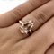 Pear-Shaped Morganite Rose Gold Ring - Saddingtons Jewellery Stand 375 - image 6