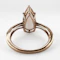 Pear-Shaped Morganite Rose Gold Ring - Saddingtons Jewellery Stand 375 - image 5